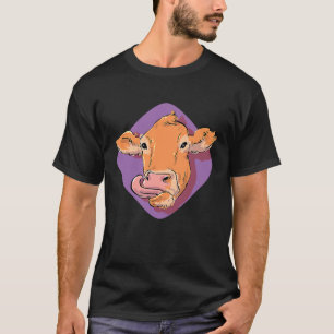 Zunge raus Dienstag  Kühe T-Shirt