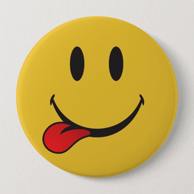 Zungenemoji Button (Vorderseite)