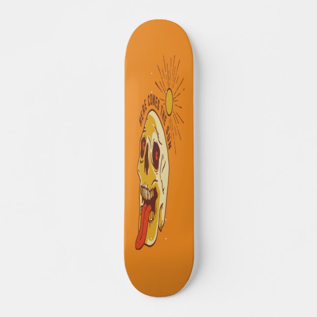 Zungenschädel Skateboard (Vorne)