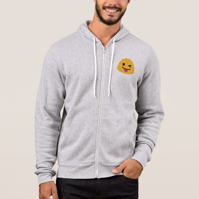 Zungenwinken Hoodie (Vorderseite)