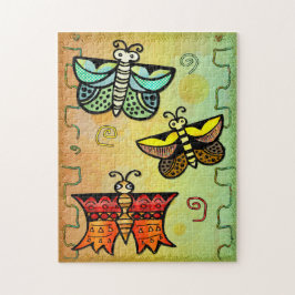 Zuni Butterfly Folk Kunst Puzzle