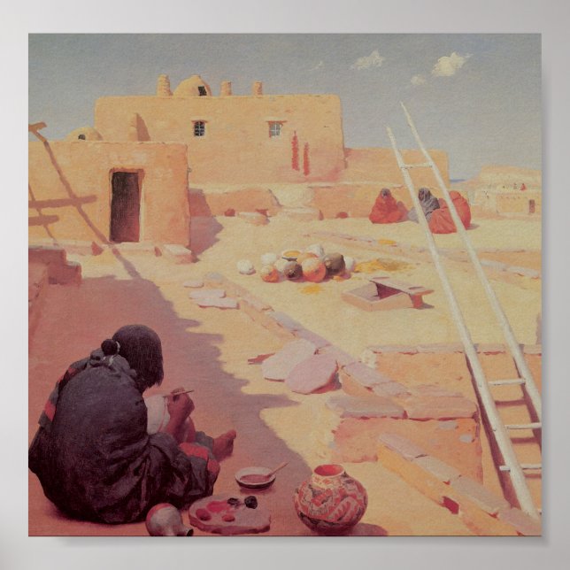 Zuni Pottery Maker Poster (Vorne)