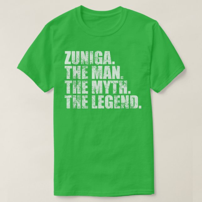 Zuniga Zuniga Familienname Zuniga Nachname Zuniga  T-Shirt (Design vorne)