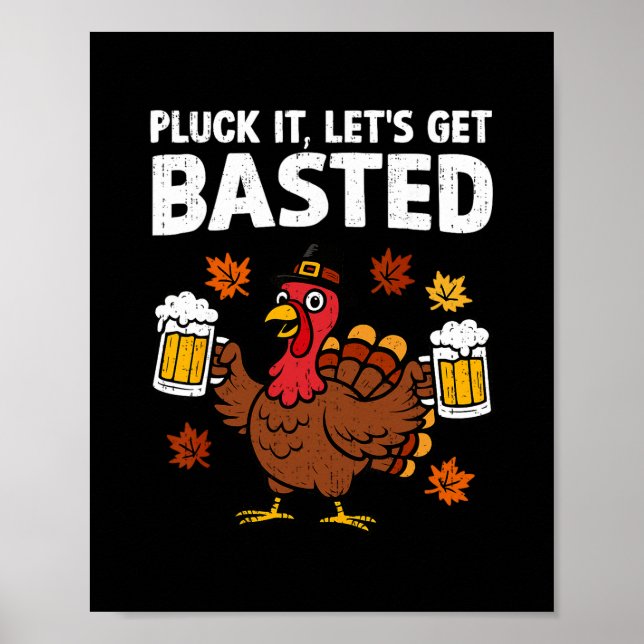 Zupf es Lasst uns Sted machen Lustiger Erntedankfe Poster (Vorne)