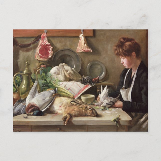 Zupfen der Taube Postkarte (Vorderseite)