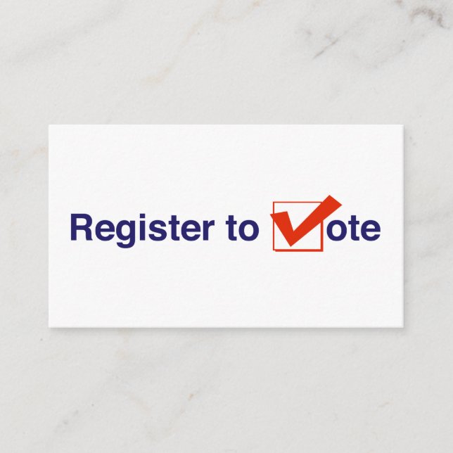 Zur Abstimmung 2026 registrieren Begleitkarte (Vorderseite)