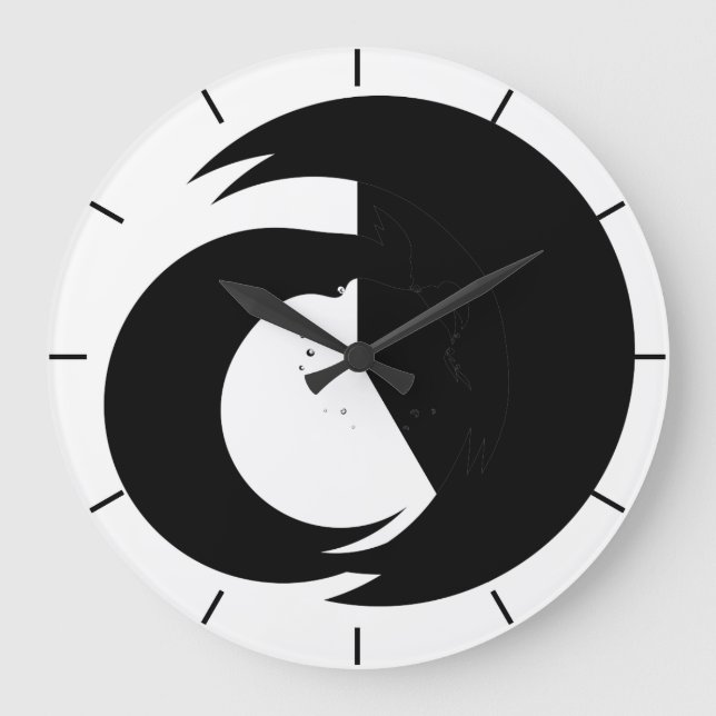 Zur Anmeldung Große Wanduhr (Vorderseite)