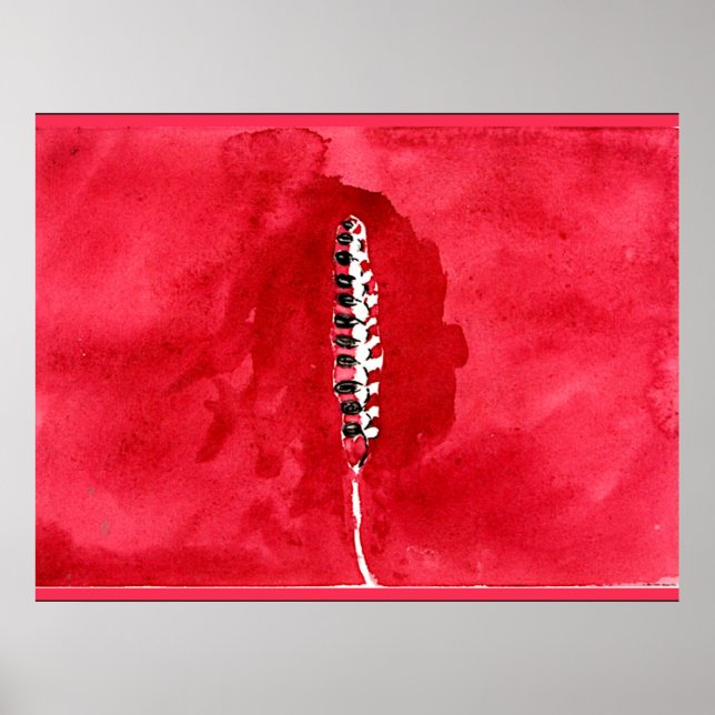 Zur Ansicht von Blume und Bäumen, Getreide Poster (Vorne)