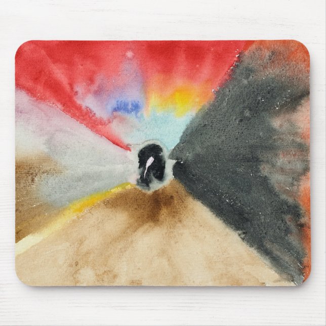 Zur Aussicht auf Blume und Bäume, 1922 von Hilma Mousepad (Vorne)