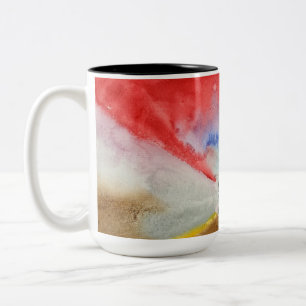 Zur Aussicht auf Blume und Bäume, 1922 von Hilma Zweifarbige Tasse