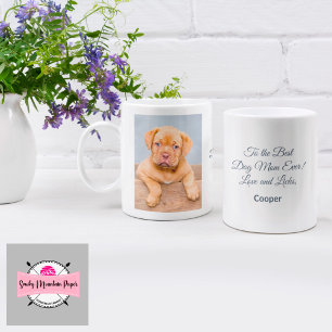 Zur besten Dog-Mama je anpassbare Foto-Tasse Kaffeetasse