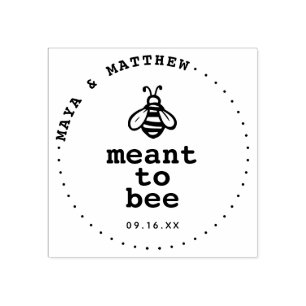 Zur Biene Hochzeit Honigbiene Gummistempel