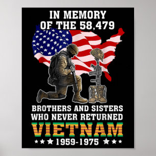 Zur Erinnerung an die 58479 Vietnamkrieger für die Poster