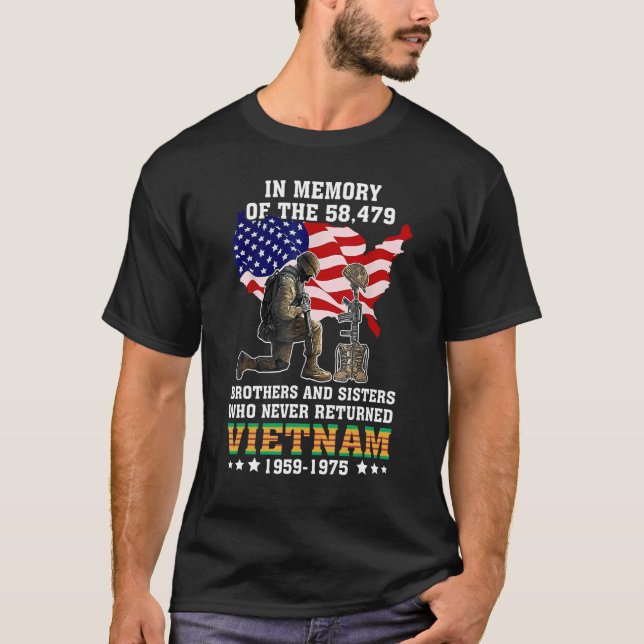 Zur Erinnerung an die 58479 Vietnamkrieger für die T-Shirt (Vorderseite)