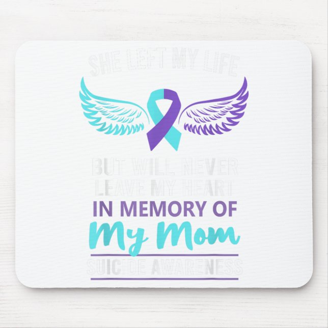 Zur Erinnerung an die Mama Suizidbewusstsein Mousepad (Vorne)