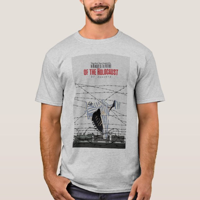 Zur Erinnerung an die Opfer des Holocaust T-Shirt (Vorderseite)