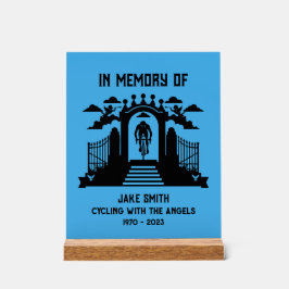 Zur Erinnerung an eine Cyclistbeerdigung Acrylschild