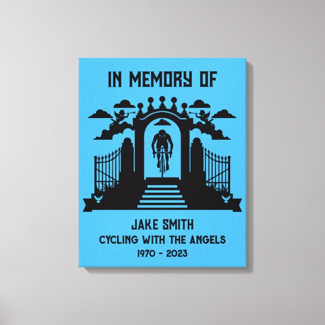 Zur Erinnerung an eine Cyclistbeerdigung Leinwanddruck (Vorderseite)