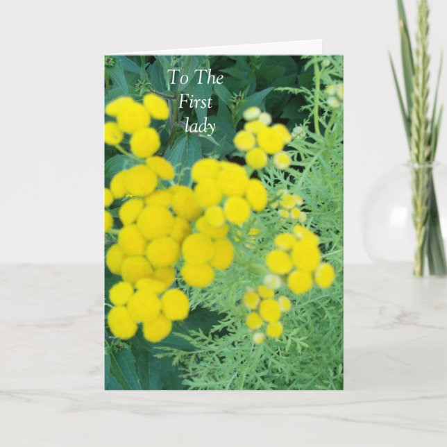 Zur ersten Frau Dankeskarte (Vorderseite)