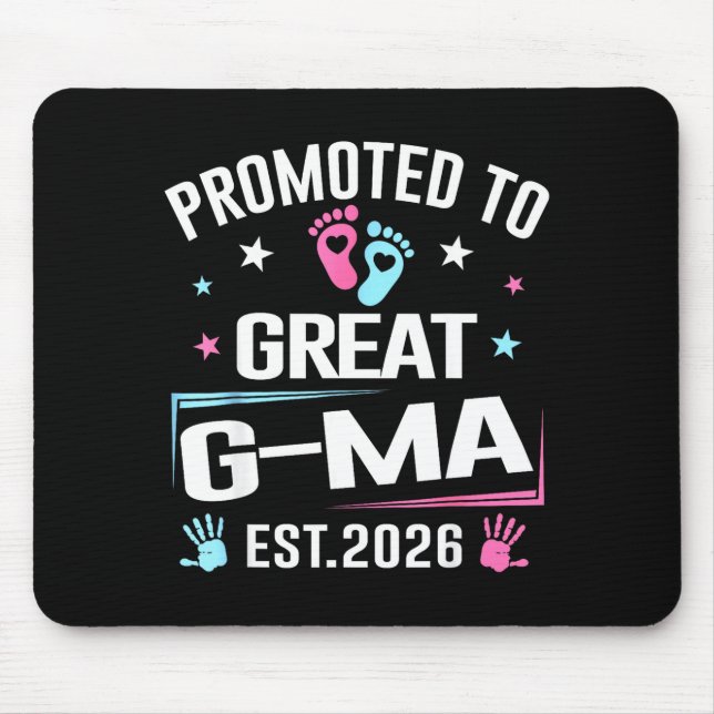 Zur Groß-Großmutter befördert Est 2026 Schwangersc Mousepad (Vorne)