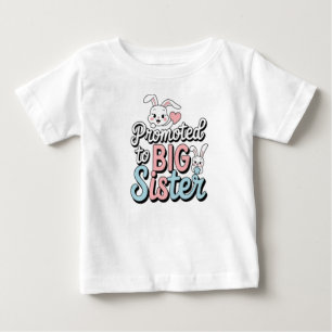 zur großen Schwester befördert Baby T-shirt