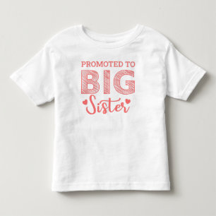 Zur großen Schwester mit Herz befördert Kleinkind T-shirt