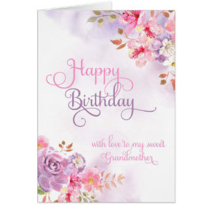 Zur Großmutter alles- Gute zum GeburtstagAquarell