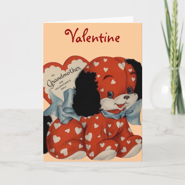 Zur Großmutter-Valentinsgruß-Karte Feiertagskarte (Vorderseite)
