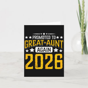 Zur Großtante befördert 2026 stolz 2. 3. Mal Karte