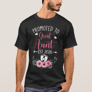 Zur Großtante befördert Est 2026 Muttertags-Shirt  T-Shirt
