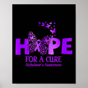 Zur Heilung von Alzheimerheimers Warrior Apparel H Poster