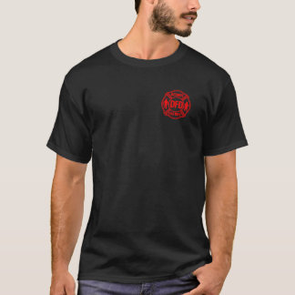 Zur Hölle und zum Rücken der Detroit-Feuerwehr T-Shirt