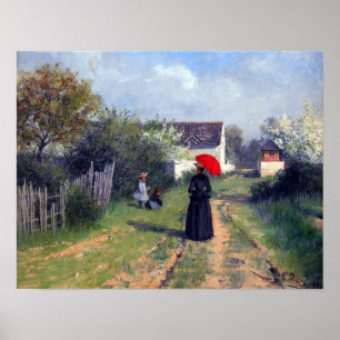 Zur Kirche gehend Elin Danielson-Gambogi 1888 Poster