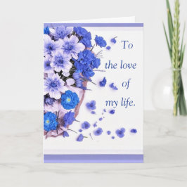 Zur Liebe meiner Lebensausweis für ihn Feiertagskarte