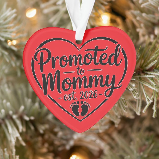 Zur Mama befördert Erw. 2026 Ornament (Baum)