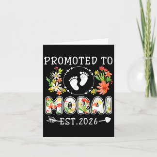 Zur Morai 2026 Blume befördert, erstmalige Oma Karte
