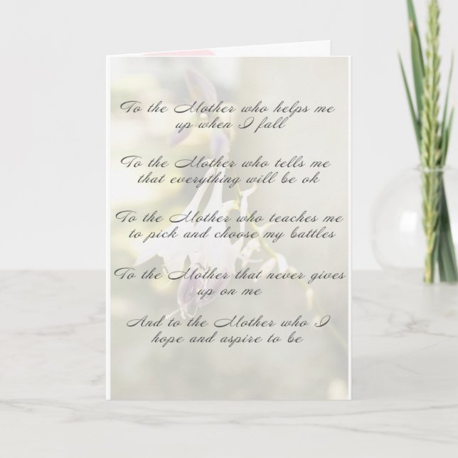 Zur Mutter Karte (Vorderseite)