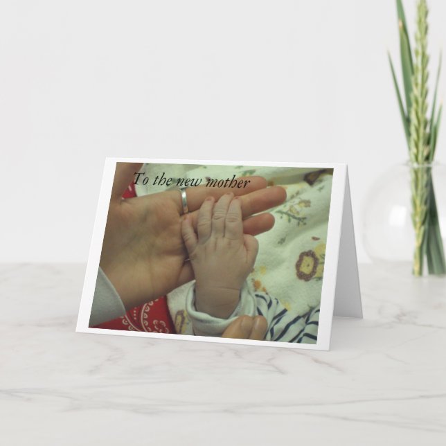 Zur neuen Mutter Karte (Vorderseite)