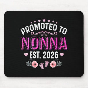 Zur Nonna befördert est. 2026 lustige florale Mutt Mousepad
