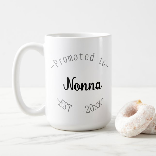 Zur Nonna befördert Kaffeetasse (Mit Donut)