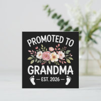 Zur Oma befördert 2026 Erste Nana Blumen