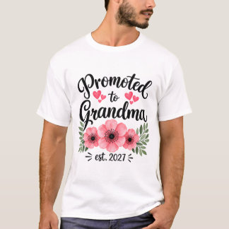 Zur Oma befördert 2027-Shirt, neue Oma T-Shirt