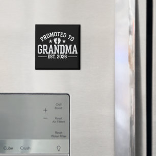 Zur Oma befördert ca. 2026 Großeltern Baby  Magnet
