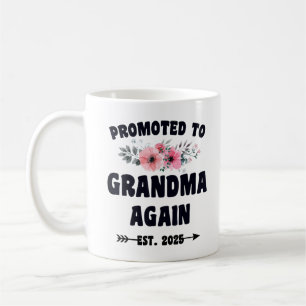 Zur Oma Befördert Est 2025 Oma 2025 Kaffeetasse