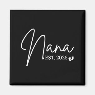 Zur Oma befördert Est 2026 Baby Shower neue Oma Magnet
