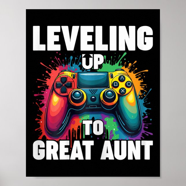 Zur Oma befördert Geschlechterenthüllung Leveling  Poster (Vorne)