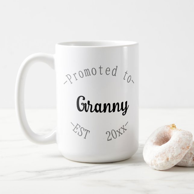 Zur Oma befördert Kaffeetasse (Mit Donut)