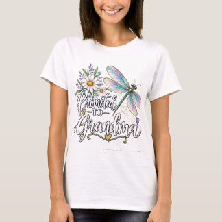 Zur Oma befördert Libelle Floral Damen T-Shirt