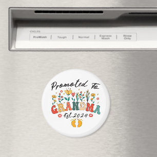 Zur Oma befördert seit 2024 GroßelternWeihnachtsba Magnet