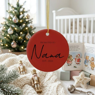 Zur Oma befördert Süße Feiertags-Erinnerung Keramik Ornament